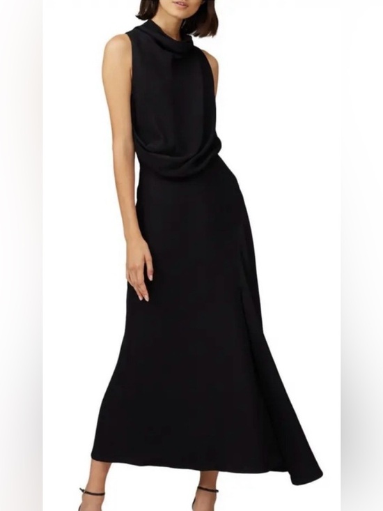 Acler Dresses & Skirts - Acler Black Draped Cowl Maxi Dress